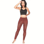 Legging Léopard Yoga Bordeaux - Vignette | My Léopard