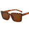Lunette de Soleil Léopard Rectangle
