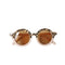 Lunette de Soleil Ronde Léopard Rose