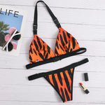 Maillot de Bain Bikini Léopard Orange - Vignette | My Léopard