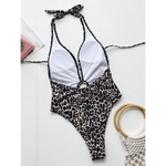 Maillot de Bain Léopard Décolleté Plongeant - Vignette | My Léopard