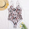 Leopard Print Swimwear Women Vintage One Piece Swimsuit 2023