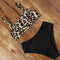 maillot de bain léopard et noir
