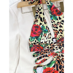 Maillot de Bain Léopard Floral à Anneaux - Vignette | My Léopard