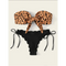Maillot de Bain Léopard Nœud