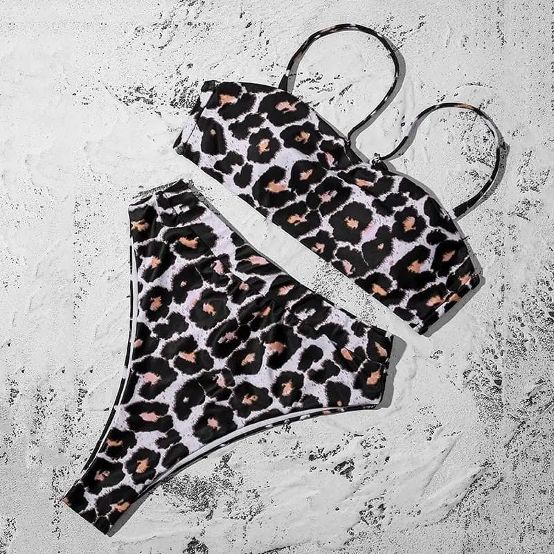 maillot de bain léopard sexy