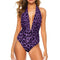 Colorful Leopard Print Swimsuit Abstract Rainbow Beach