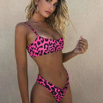 Women's Pink Leopard Swimsuit - Vignette | My Léopard