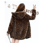 Manteau Fausse Fourrure Léopard à Capuche - Vignette | My Léopard