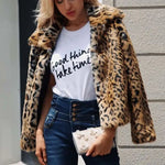 Manteau Fausse Fourrure Léopard Court - Vignette | My Léopard