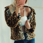 Manteau Fausse Fourrure Léopard Court - Vignette | My Léopard