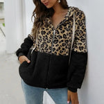 Manteau Léopard Bicolore Noir - Vignette | My Léopard