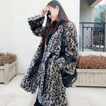 Manteau Léopard Détails Similicuir - Vignette | My Léopard