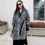 Manteau Léopard Détails Similicuir - Vignette | My Léopard