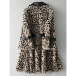 Manteau Léopard Détails Similicuir - Vignette | My Léopard