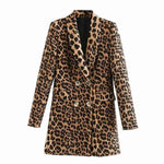Manteau Léopard Femme Coupe Blazer - Vignette | My Léopard