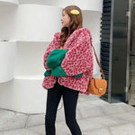 Manteau Léopard Oversize Rose - Vignette | My Léopard