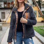 Manteau Léopard Style Aviateur Gris - Vignette | My Léopard