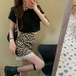 Leopard Lace Mini Skirt - Vignette | My Léopard