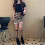Leopard Lace Mini Skirt - Vignette | My Léopard