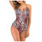 Swimsuit High One- High Piece Waist Women's Sexy Leopard