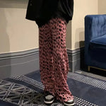 Pantalon Coupe Fluide Rose Léopard - Vignette | My Léopard