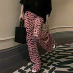 Pantalon Coupe Fluide Rose Léopard - Vignette | My Léopard