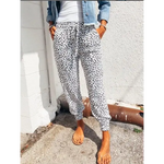 Pantalon Fluide Léopard Printemps-Été Blanc - Vignette | My Léopard