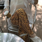 Camel Leopard Wide Leg Pants - Vignette | My Léopard