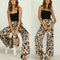 Pantalon Palazzo Imprimé Léopard