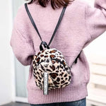 Petit Sac Léopard Fausse Fourrure Beige - Vignette | My Léopard