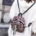 Petit Sac Léopard Fausse Fourrure Rose - Vignette | My Léopard