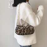 Leopard Clutch with Gold Chain - Vignette | My Léopard