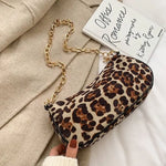Leopard Clutch with Gold Chain - Vignette | My Léopard