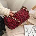 Leopard Clutch with Gold Chain - Vignette | My Léopard