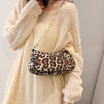 Leopard Clutch with Gold Chain - Vignette | My Léopard