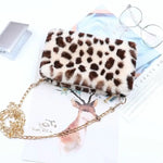 Leopard Faux Fur Clutch - Vignette | My Léopard