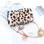 Leopard Faux Fur Clutch - Vignette | My Léopard