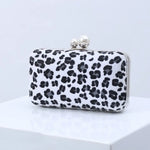 Pochette Léopard Minaudière Blanche - Vignette | My Léopard