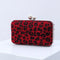 Pochette léopard rouge minaudière.