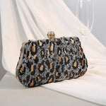 Silver Sequin Leopard Clutch - Vignette | My Léopard