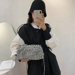 Black and White Leopard Evening Clutch - Vignette | My Léopard