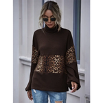 Chocolate Leopard Print Sweater - Vignette | My Léopard