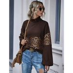 Chocolate Leopard Print Sweater - Vignette | My Léopard