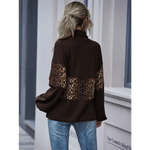 Chocolate Leopard Print Sweater - Vignette | My Léopard