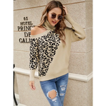 Beige Leopard High Neck Sweater - Vignette | My Léopard
