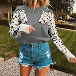 Women's Leopard Print Sweater - Vignette | My Léopard