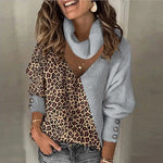 Women's Gray Leopard Sweater - Vignette | My Léopard