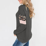 Pull Léopard Décontracté Gris - Vignette | My Léopard