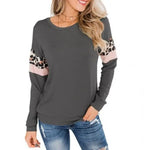 Pull Léopard Décontracté Gris - Vignette | My Léopard